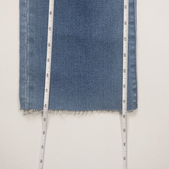 Madewell Taller Kick Out Crop Jeans Cherryville Wash Raw-Hem Womens 23TL [NJ434] - Picture 5 of 16